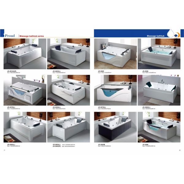 Ушат джакузи угла человека ванн 2 массажа воздушного пузыря с ТВ 1810x890