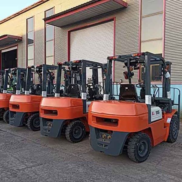 3500 Kgs Diesel Forklift 3.5 Ton Bale Clamp Chinese Engine Counterbalance