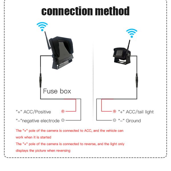 KING CROWN 10inch digital wireless rear view mirror video recorder