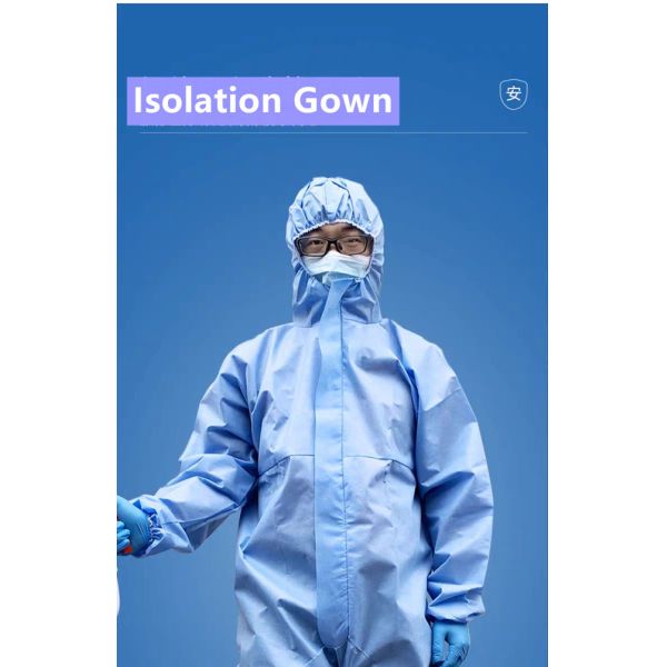 Waterproof Disposable Protective Coverall Disposable Isolation Gown