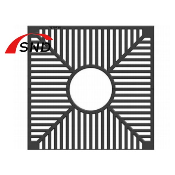 Rejilla para árbol de hierro dúctil con normas ISO9001:2015 y DIN En124 para la protección del paisaje urbano