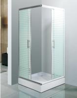 Setor Tray Shape Steam Shower Cabin com a porta deslizante da beira branca do quadrado