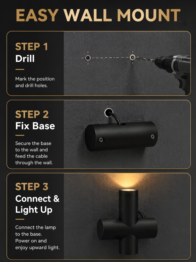 IP65 5W LED Outdoor Wall Lights Low Energy Consumption For Patios Villas Pathways