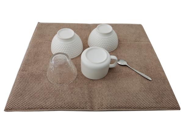 Washable Absorbent Size18 X 16inch Microfiber Dish  drying Mat