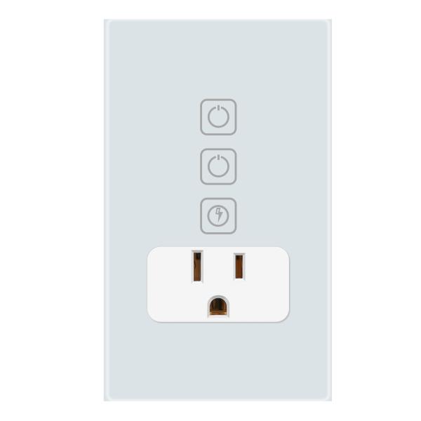 Customized Smart Socket AC110V - 240V 2 Gang Wifi Smart Switch Convenient Power Monitor
