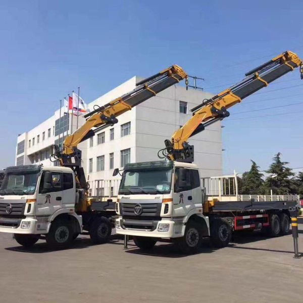 Cargo Truck Mounted Crane 4 -10 Ton Hydraulic Telescopic Boom Crane