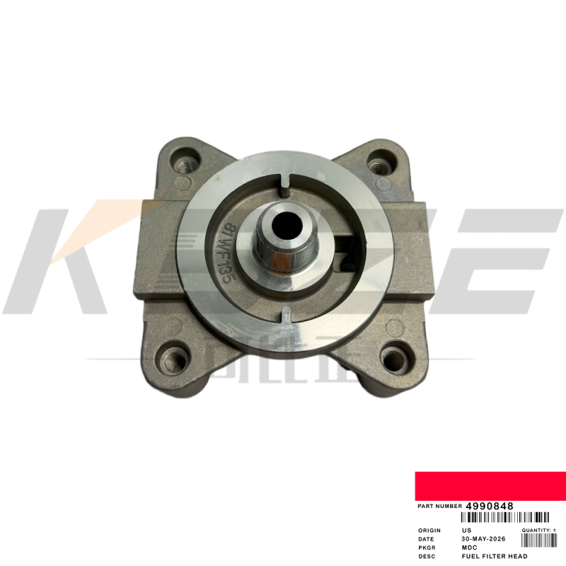 SANY SY215 HYUNDAI R215 4990848 EXCAVATOR FUEL FILTER BASE FOR CUMMIN S 6BT ENGINE