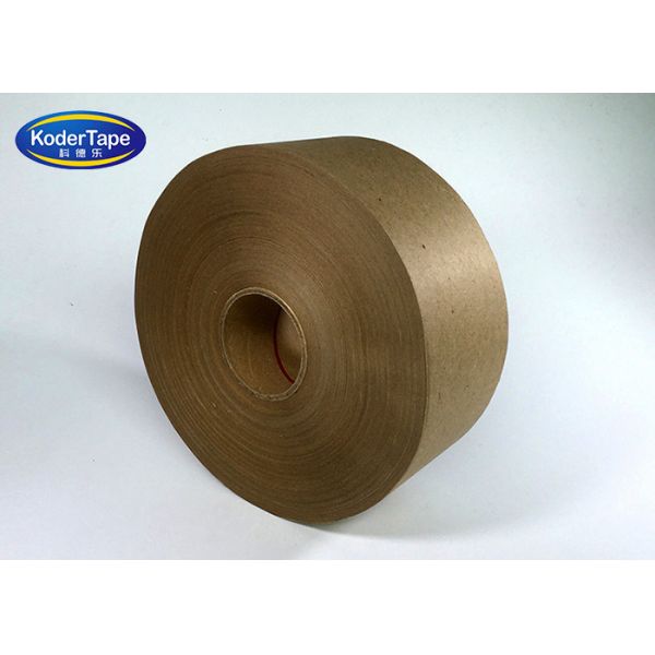 Brown Color Kraft Paper Tape Applicated by Water , Kraft Adhesive Tape