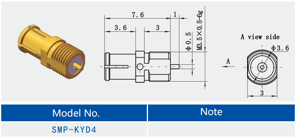 SMP Female Bulkhead RF Connector With Microstrip For Enhanced Performance And Reliability