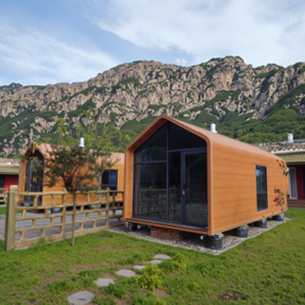 Hunan Designed Modern Light Steel Structure Waterproof  Houses Anti-Corrosion Durable Features for Hotels Resorts Shops