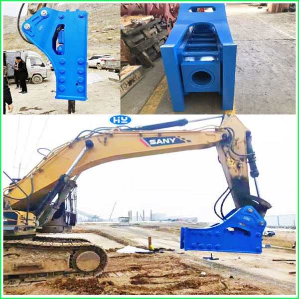 6.1 Inch Chisel Hydraulic Excavator Breaker 1.2 Inch Hydraulic Jack Hammer Crushing