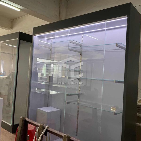 ODM Museum Display Furniture 8mm Thick Tempered Glass With Free Design