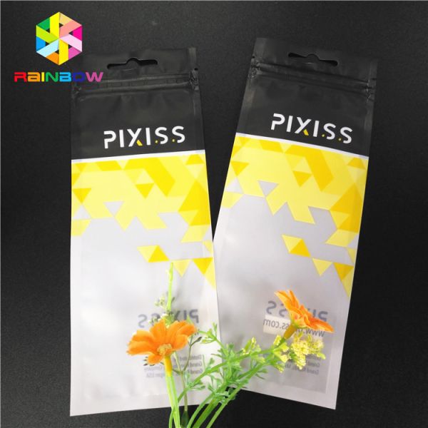 Изготовленная на заказ черная стойка вверх по Childproof застежка-молнии кладет пластиковые мешки в мешки упаковывая сумки цветка пеньки засорителя доказательства запаха съестные