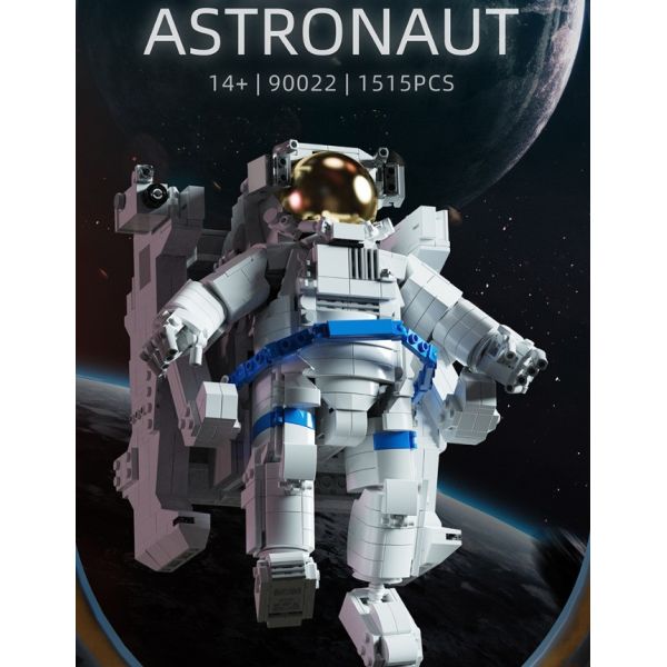 Wooden Building Blocks Set of 1515 Pieces Astronaut Toy for Kids Christmas Decoration