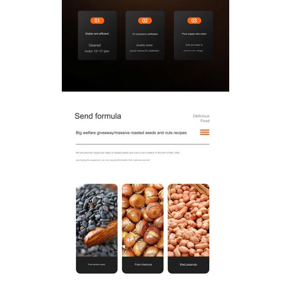 Easy Operation Multi-function Coffee Roaster Machine for Roasting Peanuts and Seeds