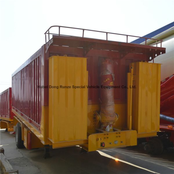 2 axles 3 Axles Hydraulic Rear Dump Semi Trailer 30 ton 60 ton U shape