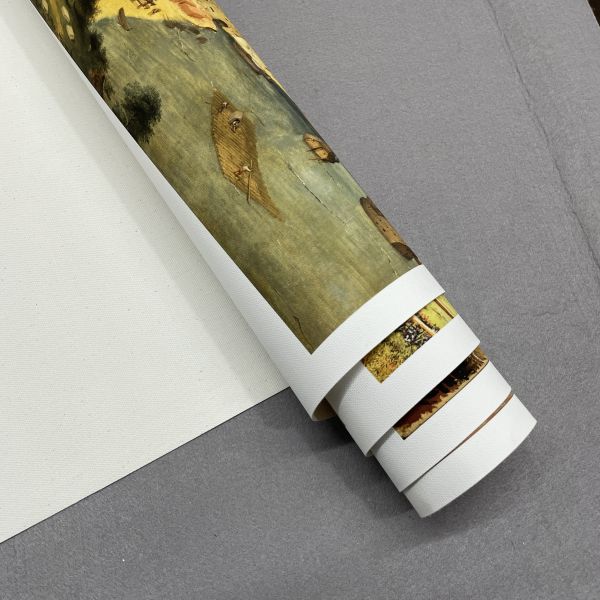 Ruloir de toile à jet d'encre en polycoton imprimable imperméable à l'eau mat 360 gm pour pigment/encre colorante