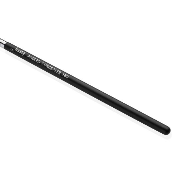 Black Silver Jessup Makeup Brushes Angled Concealer Brush S137-169