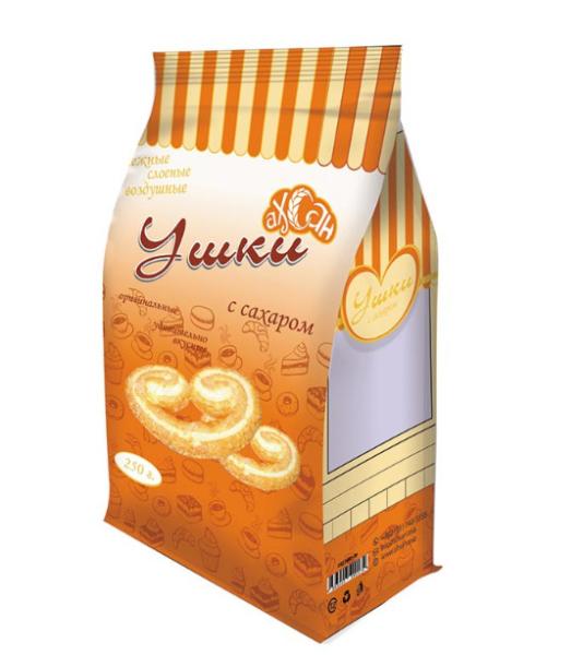 8 side sealing strawberry sandwich biscuit packing bag with easy tear open notch