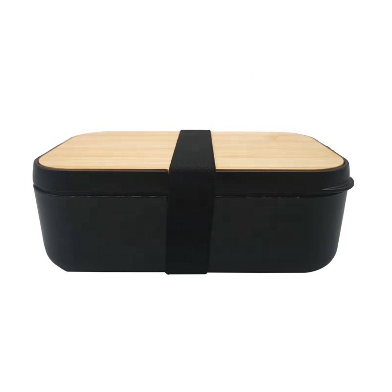 Leak-proof BPA Free Bento Lunch Box One Layer Eco-Friendly Food Container with Cutlery