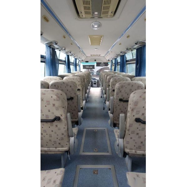 Used Yutong Bus ZK6107 49 Seats Left Steering Airbag Chassis Yuchai Rear Engine Low Kilometer