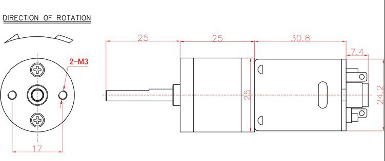 Высокий мотор 99rpm 17.8W редуктора Dc вращающего момента с двойными коробками передач