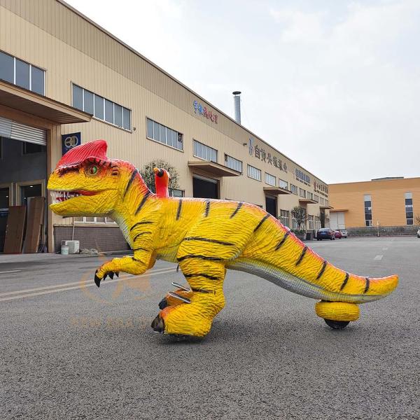 Animatronic Electric Dinosaur Ride sur pièce de monnaie exploité Ride centre commercial
