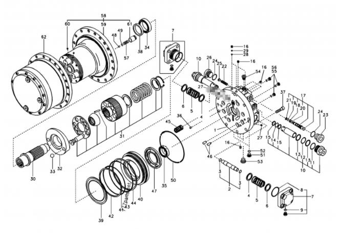 Насосы поршеня EC140 K3V63DT-9N09-14T гидравлические XE150 LG150 LG915