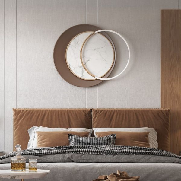 Minimalist Metal Wall Decorations Background Wall Dining Room Wall Lights