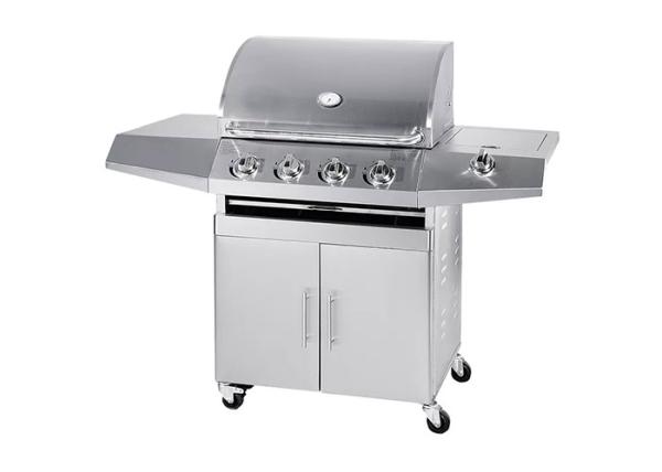 4 Burner Freestanding Gas Griddle BBQ Grill Stainless Steel 430 25 Inch