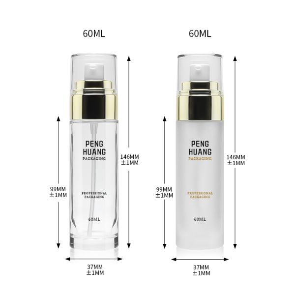 стекло лосьона сыворотки 60ml разливает личную упаковку по бутылкам заботы кожи