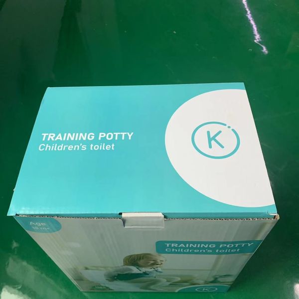 Print Pattern White Plastic Baby Toilet Potty with EN71 Test