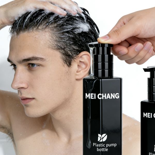 Hexagonal PCR PET Shampoo Bottle with Leak-Proof Pump and Customizable Design for Premium Shower Gels