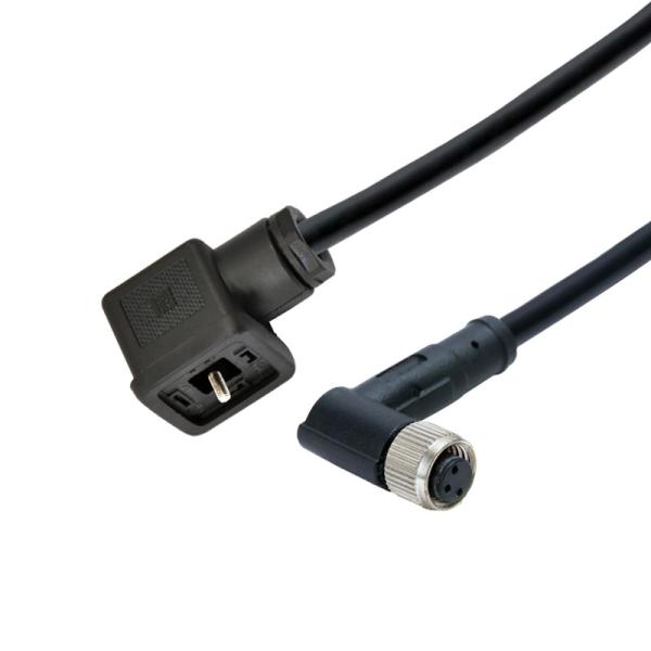 IP68 M12 Solenoid Value C Connector Uls Waterproof Dc Power Connector
