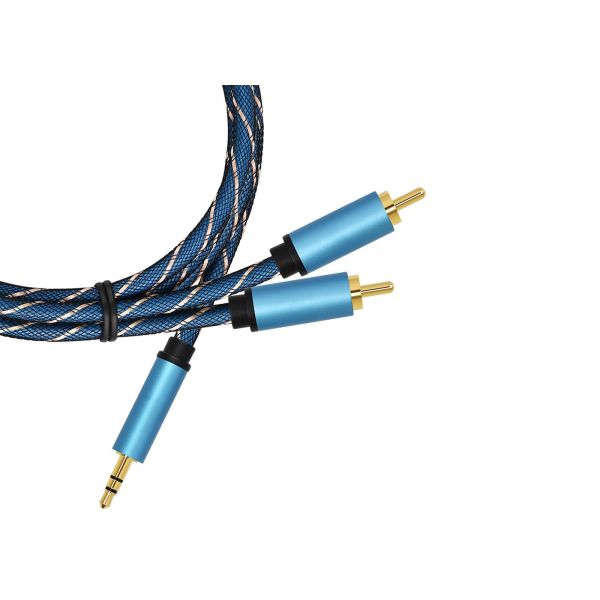 3.5/2 удлинительный кабель RCA покрытый золотом