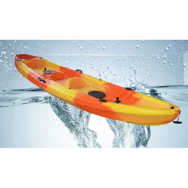 New Design LLDPE HDPE 2+1 Family Kayak Touring Boat for Recreation