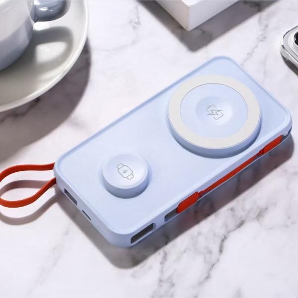10000mAh Magnetic Wireless Power Bank for Mobile Phone Watch and Earphone Charging