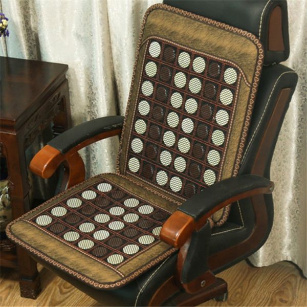 OEM ODM Accepted Comfortable Natural Jade and Tourmaline Stones Far Infrared Heating Pad for Car Seat by HealthyLine