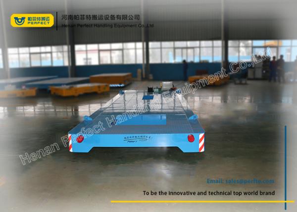 Blue Towed Cable Automated Guided Vehicles / Electric Transfer Cart 4t