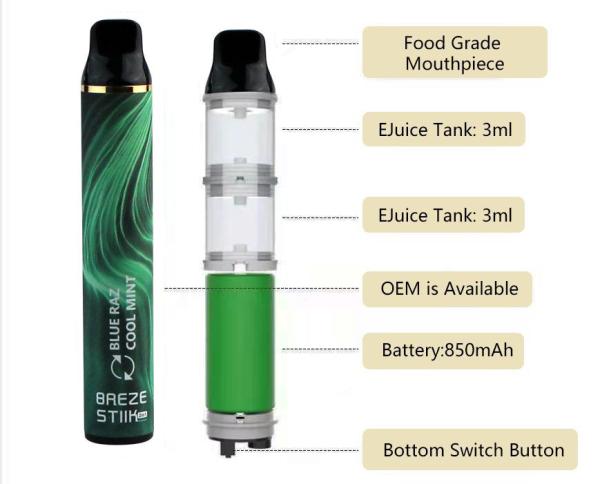 Anti Leak Vgod Stig Disposable Vape Pod Lush Ice Mango Bomb Flavors