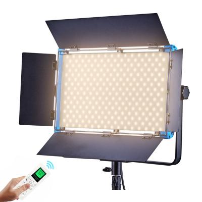 Luz de painel macia 5600K do diodo emissor de luz do controle remoto de DMX, luz de painel da fotografia 100W