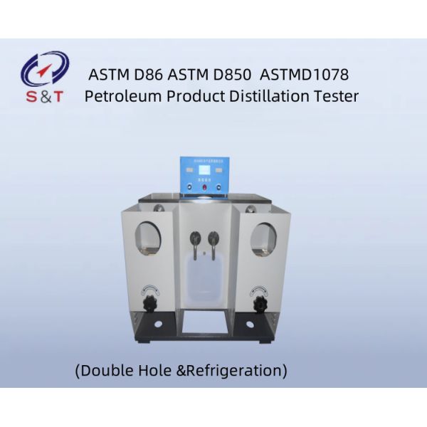 ASTM D86 Petroleum Product Distillation Tester Double Hole Refrigeration