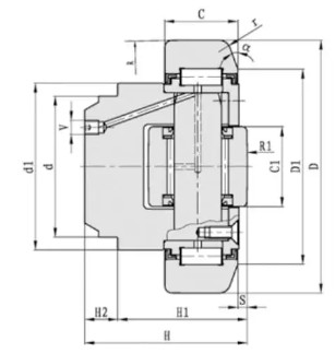 Axial Fixed Compound Winkel Bearing Combined Track Roller Bearing For Forklift