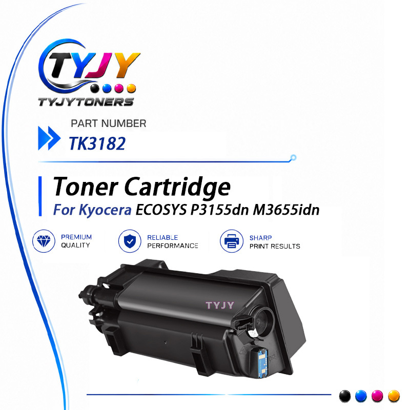 Compatible TK3182 Toner Cartridge For Kyocera ECOSYS P3155dn M3655idn