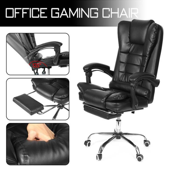 Home Office Mail Packing Y Leather Executive Swivel with Footrest by ALINUNU
