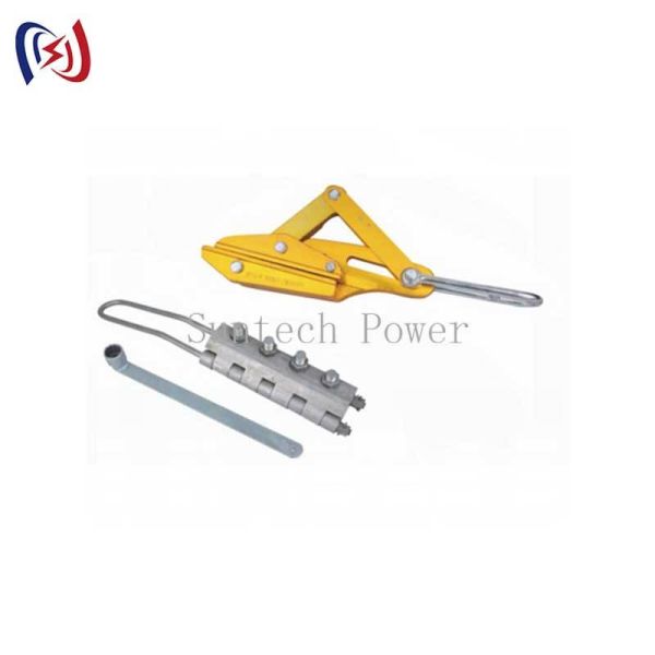 OPGW Gripper Come Along Clamp with 16-45KN Rated Load for Fiber Safe Cable Stringing (8-17mm Diameter)