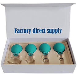 Effective Facial Rejuvenation with Silicone Glass Vacuum Suction Massage Cupping Cups