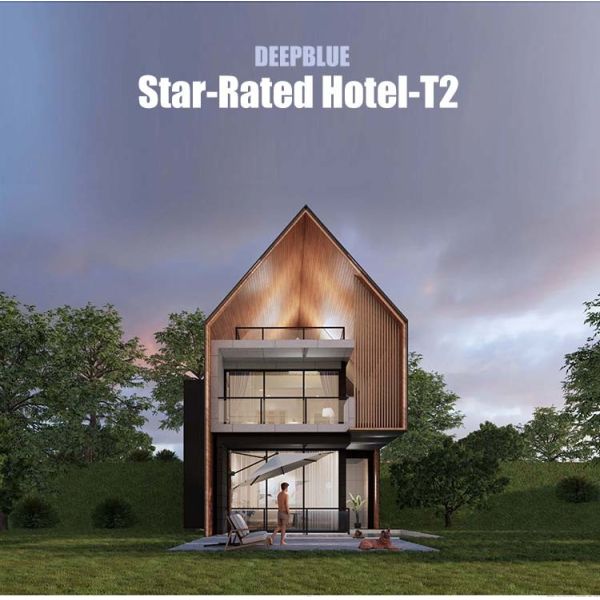 AS/NZS/USA Standard Prefab Light Steel Frame House With Garden Terrace