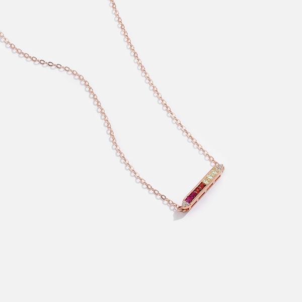 arco-íris de 1.31ft 2.2g Sterling Silver Necklace Chains S925 corrente de prata de 18 polegadas