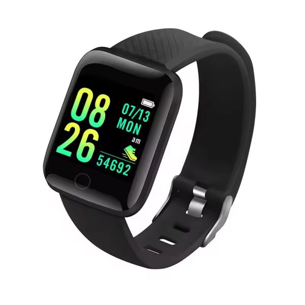 Eraysun 2025 Cheap Relojes Smart Watch Fashion Sport Fitness Waterproof Touch Screen BT 4.0 Heart Rate 116 Plus Smart Watches